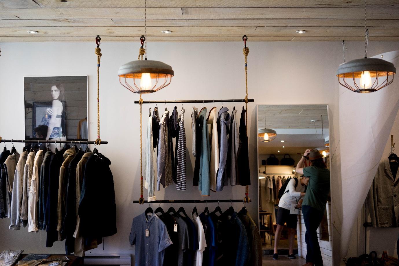 Closets with suits on hanger