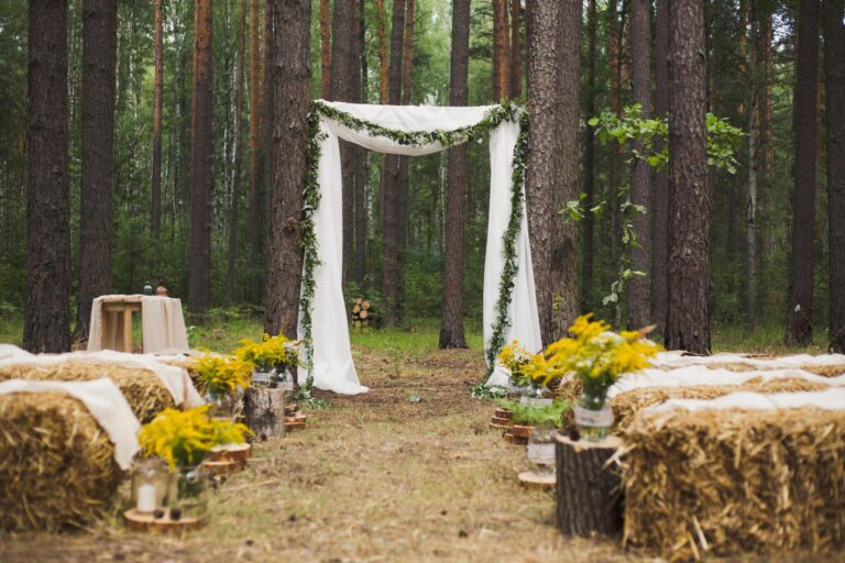 Eco-Friendly Wedding Ideas in a forest