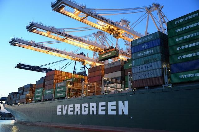 Evergreen container commercial shift