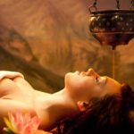woman taking ancient healing therapy