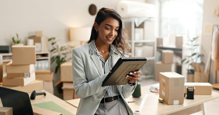 Woman doing documentation of a company formation