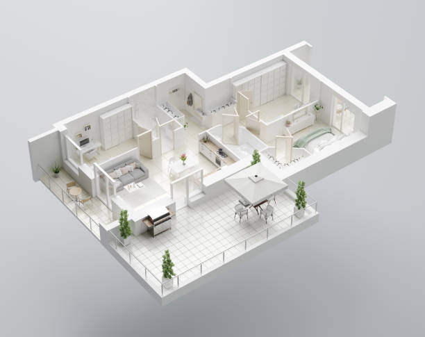 Beautiful white CAD designed home