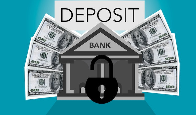 Money deposit in bank